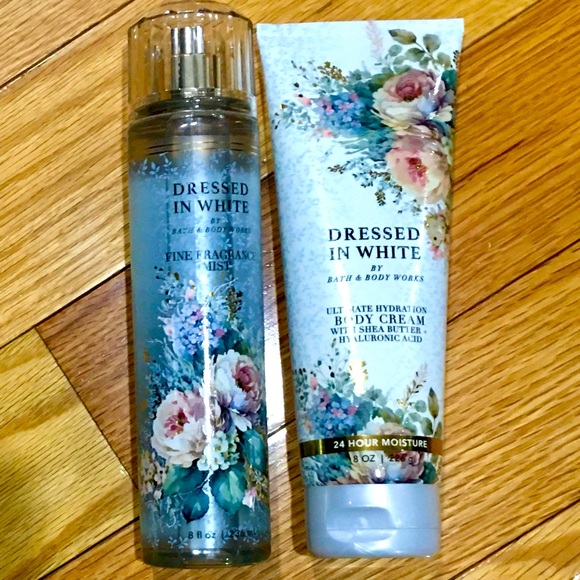 Bath & Body Works | Bath & Body | Bath Body Works Dressed In White Fragrance Mist And Body Cream Set | Poshmark Bath & Body Works | Bath & Body | Bath Body Works Dressed In White Fragrance Mist And Body Cream Set | Poshmark